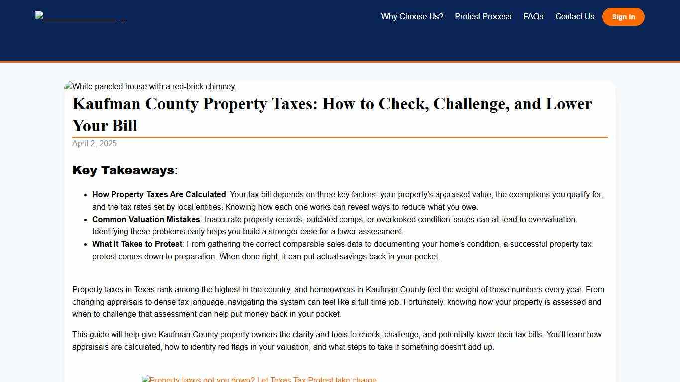 Kaufman County Property Tax: Check & Lower Your Bill